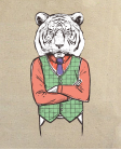 Hipster Tiger Krepšys Hipster Tiger Krepšys